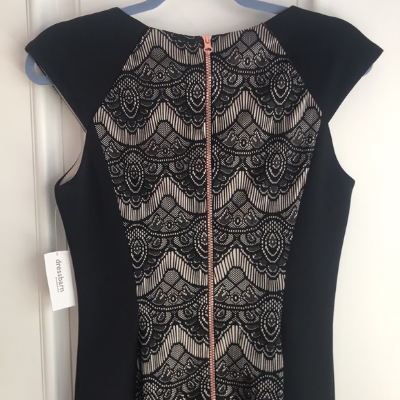 JAX Black dress with gold accent size 6 - Picture 4 of 6